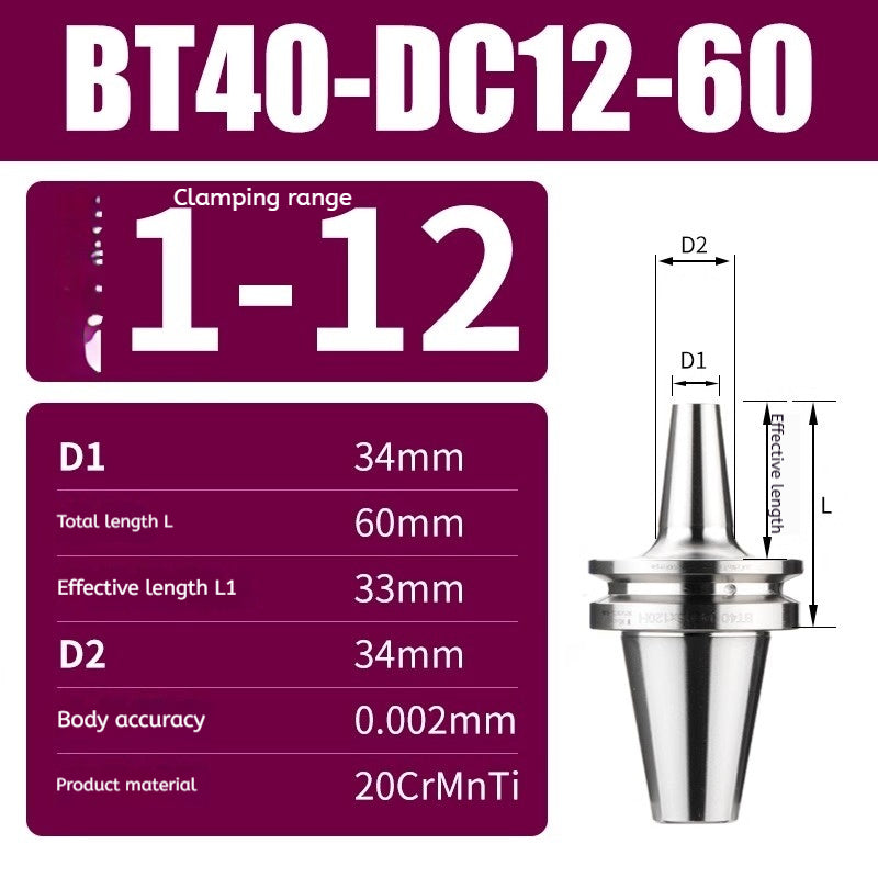 10045 BT30/BT40/BT50-DC high precision back-pull tool holder Shandong Denso Pricision Tools Co.,Ltd.